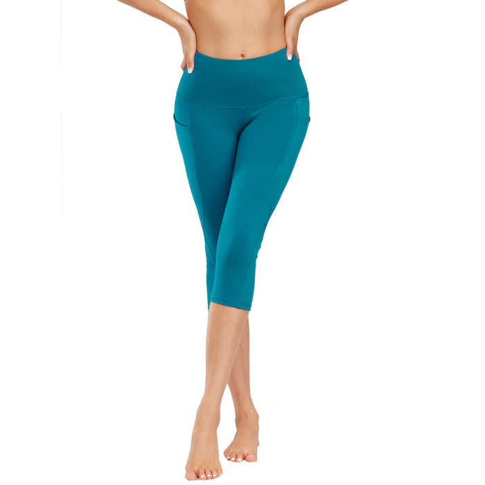 High Waist yoga capri leggings - sharkshape fitness