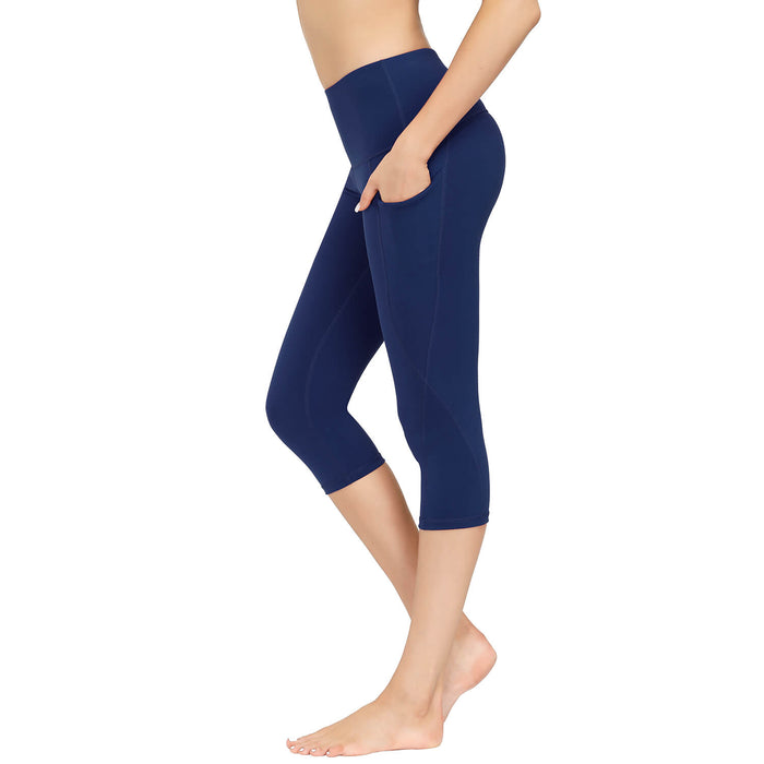 High Waist yoga capri leggings - sharkshape fitness