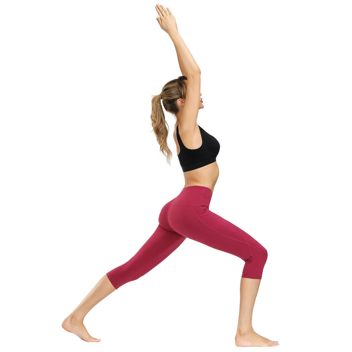 High Waist yoga capri leggings - sharkshape fitness