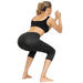 High Waist yoga capri leggings - sharkshape fitness