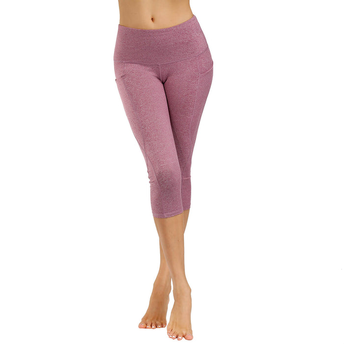 High Waist yoga capri leggings - sharkshape fitness