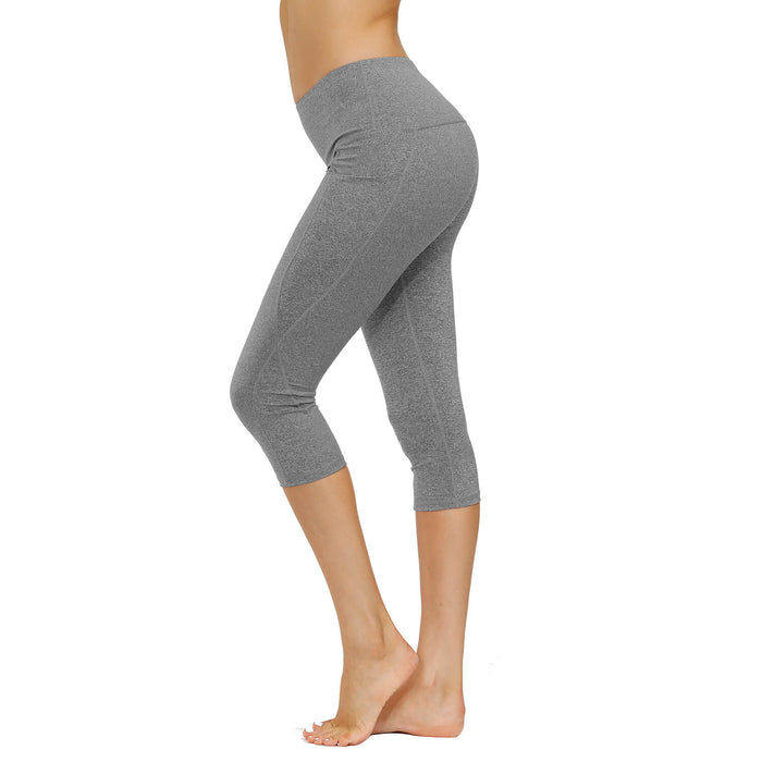 High Waist yoga capri leggings - sharkshape fitness