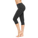 High Waist yoga capri leggings - sharkshape fitness