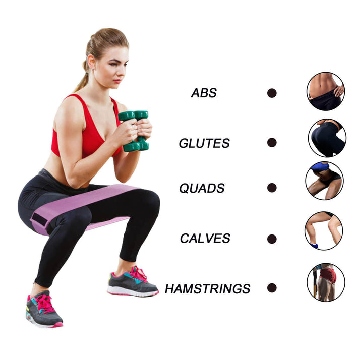 Resistance Bands for Legs and Butt - Set of 3 - sharkshape fitness