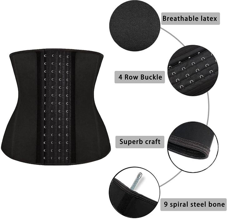 Latex Shapewear - 9 Steel Bones - sharkshape fitness
