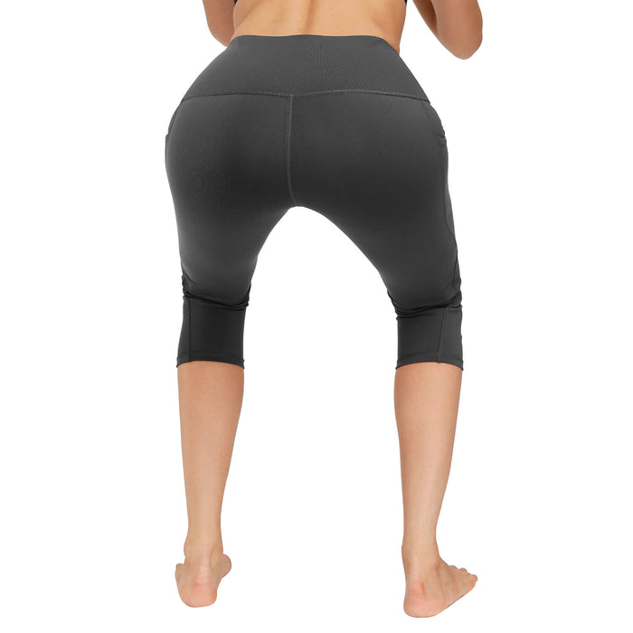 High Waist yoga capri leggings - sharkshape fitness