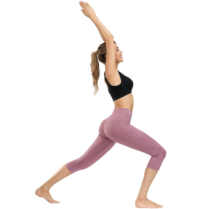 High Waist yoga capri leggings - sharkshape fitness