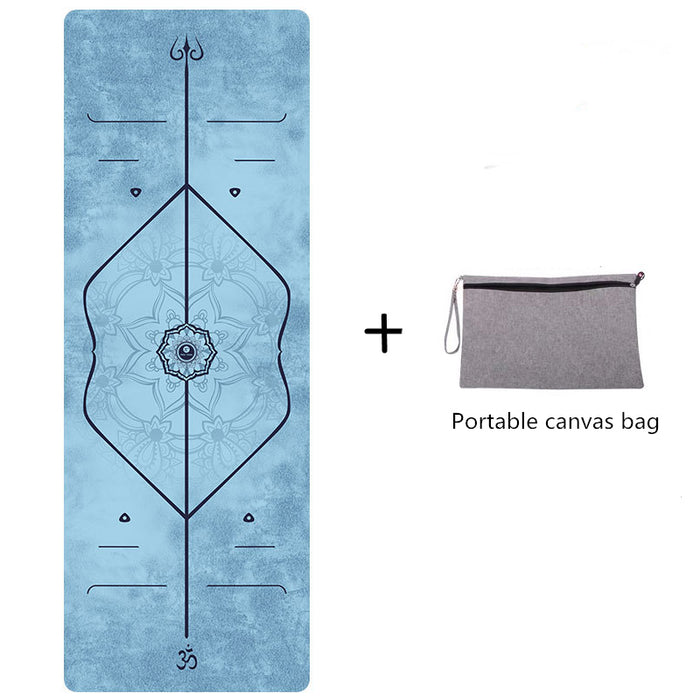 Portable suede yoga mat - sharkshape fitness