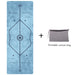 Portable suede yoga mat - sharkshape fitness