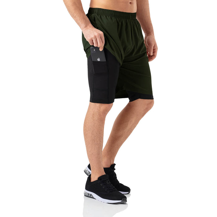 Men's 2 in 1 Workout Shorts - sharkshape fitness