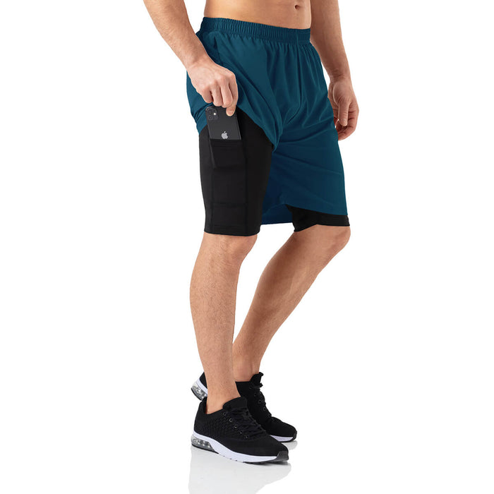 Men's 2 in 1 Workout Shorts - sharkshape fitness